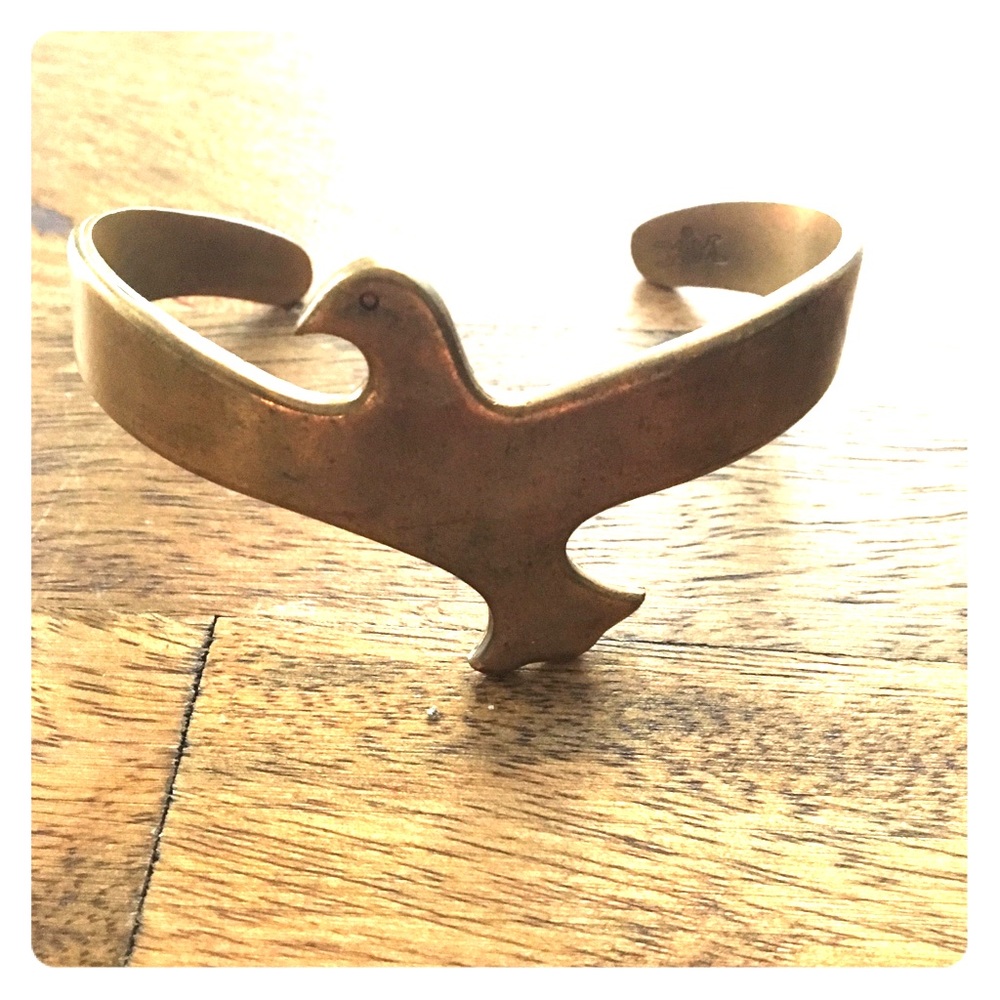 Gold Bird Cuff
